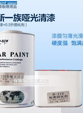 保新一族哑光清漆半哑光汽车x漆耐高温烤漆喷漆改装翻新磨砂漆雾