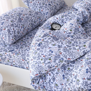 被套单件 田园小碎花被子套单人1.5双人200x230被罩民 秋冬