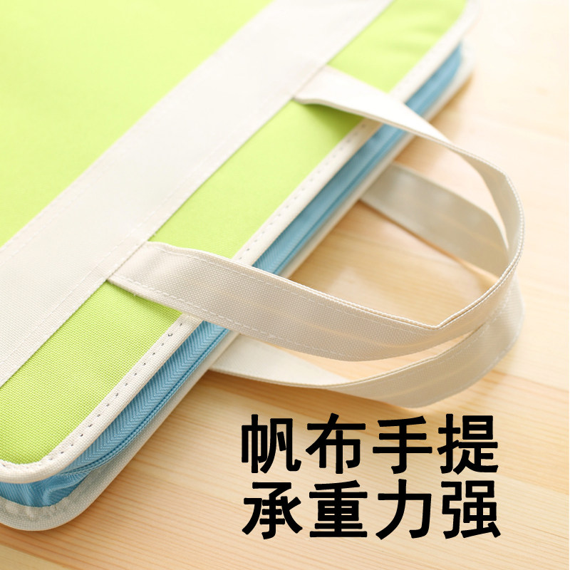 资料文件夹多层 学生用试u卷夹手提文件袋A4大容量手风琴包卷子整