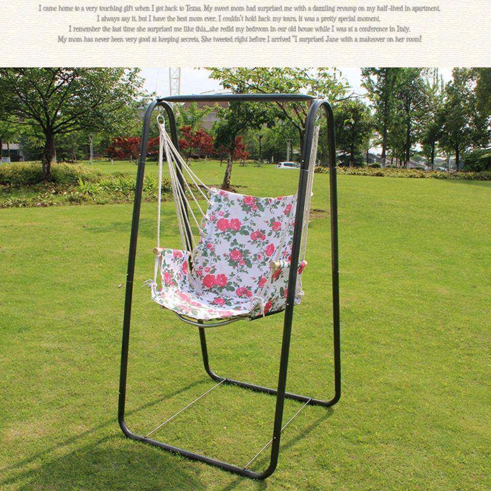 户外80650铁艺椅阳台室内庭童院单人摇篮用秋千家摇吊椅吊床成人