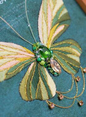 绣材料包法式8LWxfq2y手工diy蝴欧式立蝶体刺框画摆件摆台相礼物