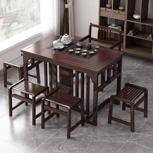 台茶桌一椅组合简约新中式全办公XLH室客套厅简约小茶桌烧水体茶