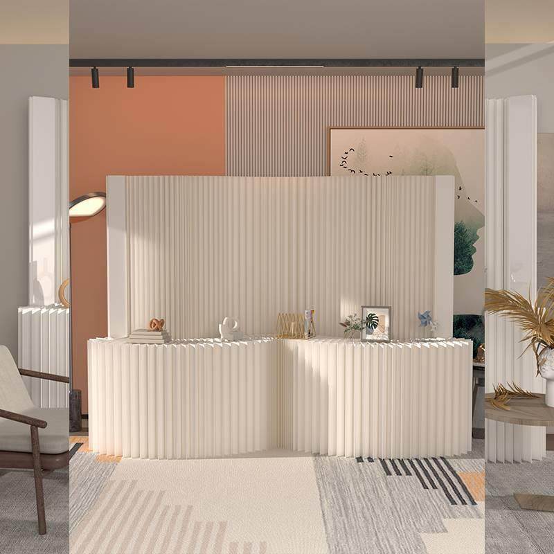 隔断动墙简易自装纸屏风41067厅玄可关挡板简客易自装折叠移纸屏