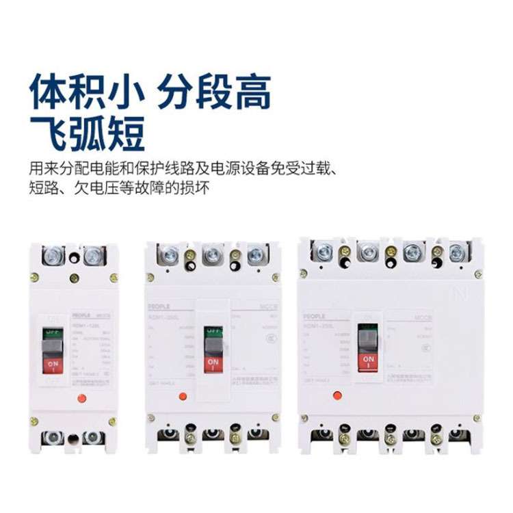 供应 RDM5-160 S L M H 2P 3P 4P  塑壳断路器  原厂人民电器集团