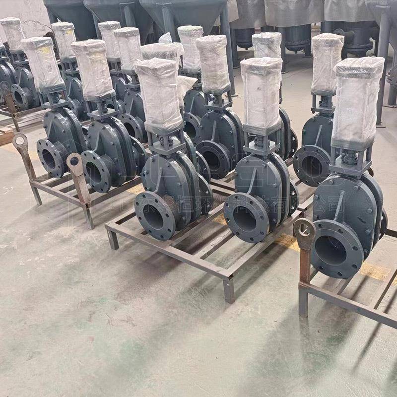 聚恒出阀气力输送耐磨陶瓷双闸板气阀仓泵料964动双闸板阀