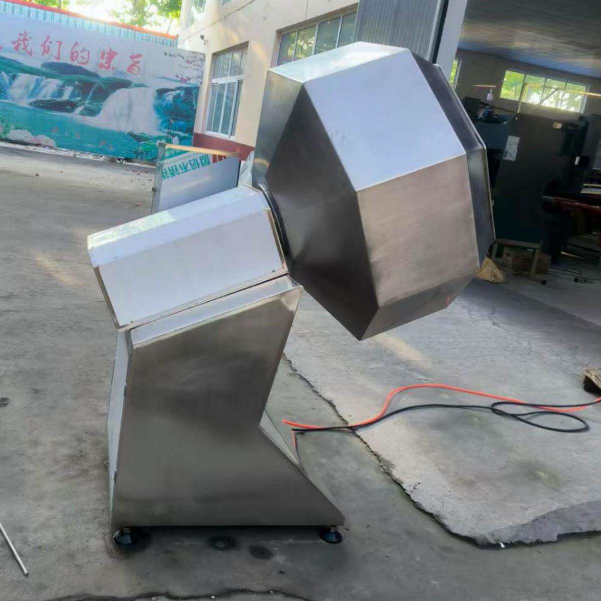 不锈钢雪花鸡柳裹粉机牛板筋上料入味机鸡爪薯片滚筒拌料机