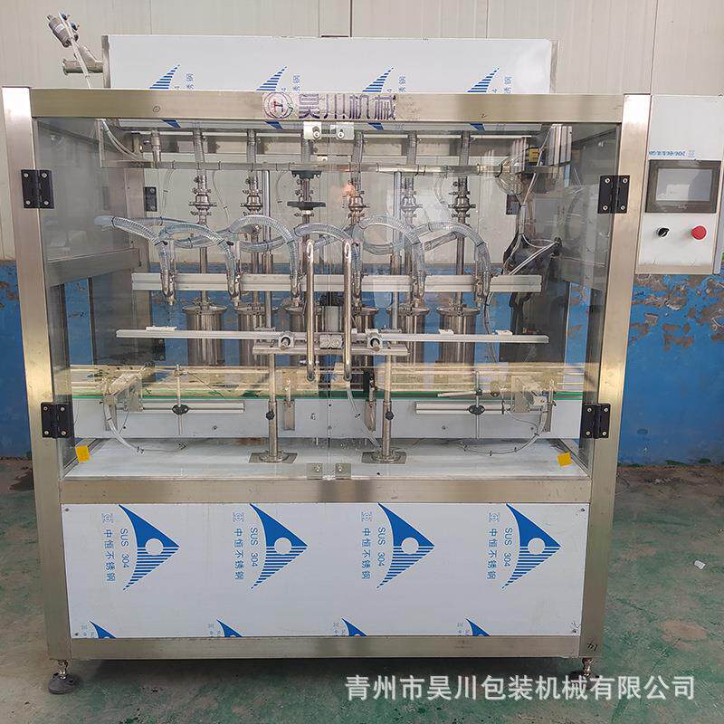 全自动洗衣液洗发膏洗洁精洗化凝胶蜂蜜酸奶柱塞灌装机灌装线