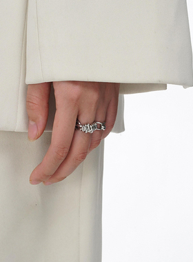 SUMIYAKI 2021年新款荆棘戒指女小众设计冷淡风高级感对戒ins潮