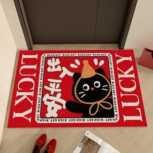 入户门地垫丝圈出入平安地毯室内大门口除尘进门脚垫防滑耐脏门垫