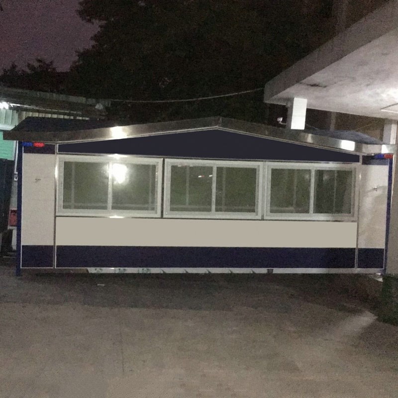 车站雕花岗亭商场门卫岗亭轻钢不锈钢成品收费亭户外移动景区岗亭