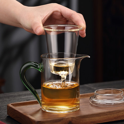 泡茶壶玻璃加厚耐高温带过滤冲茶器红茶泡办公室泡茶杯小号花茶壶