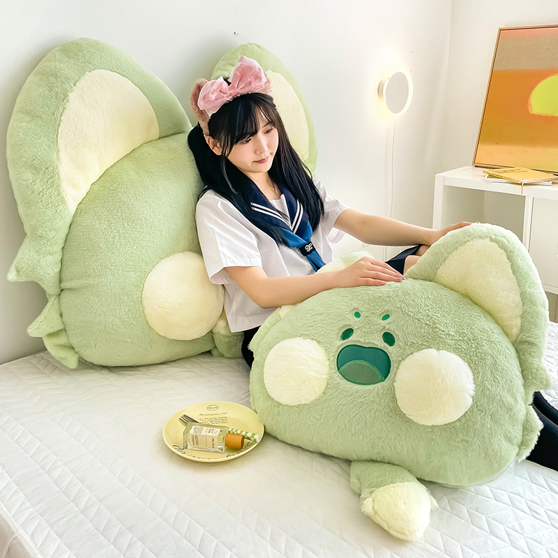 嘟嘟猫床头靠垫大靠背软包卧室床上靠背垫榻榻米靠枕宿舍可拆洗