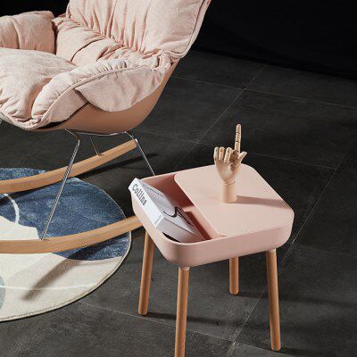 多色茶几桌简约时尚小桌子现代客厅边角几小户型北小茶几方形塑料