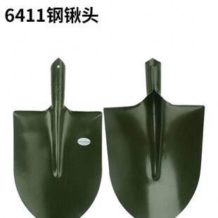 6411工厂Q203大号军锹头工兵铲铁锹钢锹头尖圆头铁铲洋锹农用园艺