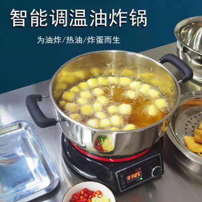 油炸锅家用电炸炉商用炸串薯条油炸机恒温热油器螺蛳粉专用炸蛋锅