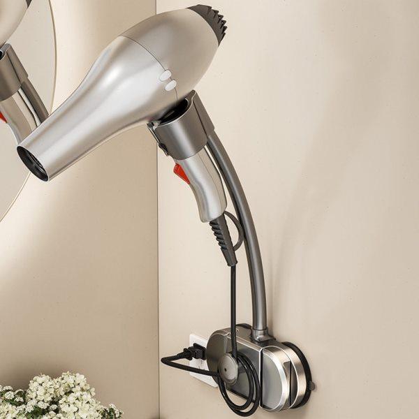 懒人吹风机架免打孔壁挂浴室电吹风架子洗手间墙上吸盘吹风机支架,家庭/个人清洁工具,吹风机置物架,淘宝优惠券,粉丝福利购,淘宝优惠卷