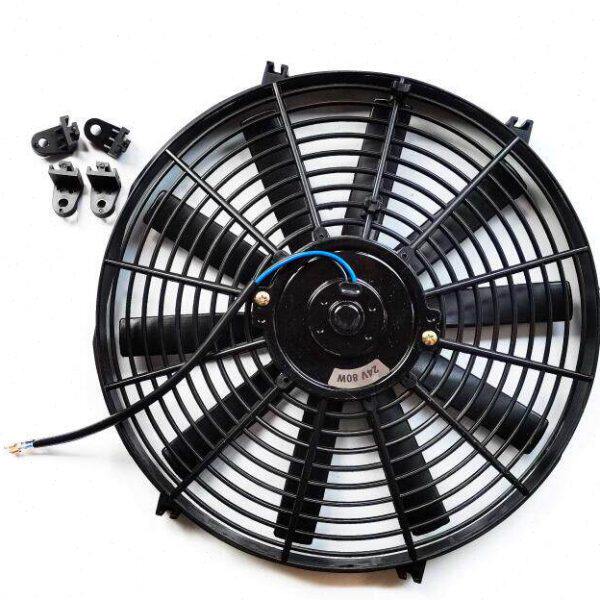 汽车空调大功率超薄电子扇货车收割机散热器加装改装冷气冷却风扇