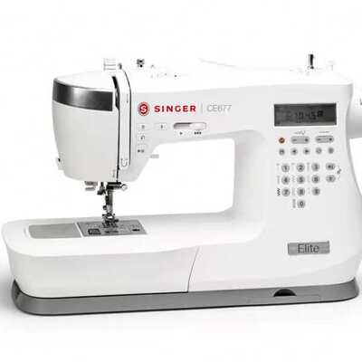 SINGER缝纫机 胜家C7255缝纫机吃厚型电子多功能台式衣车带锁边自