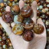 红玛瑙球健身球手球公室家居摆件红玛瑙抛光把玩件红手球工艺品