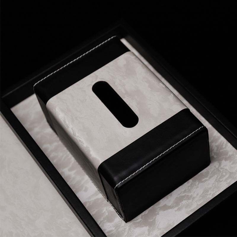 新中式纸巾盒抽纸盒客厅轻奢风创意餐巾纸盒子家用茶几收纳盒