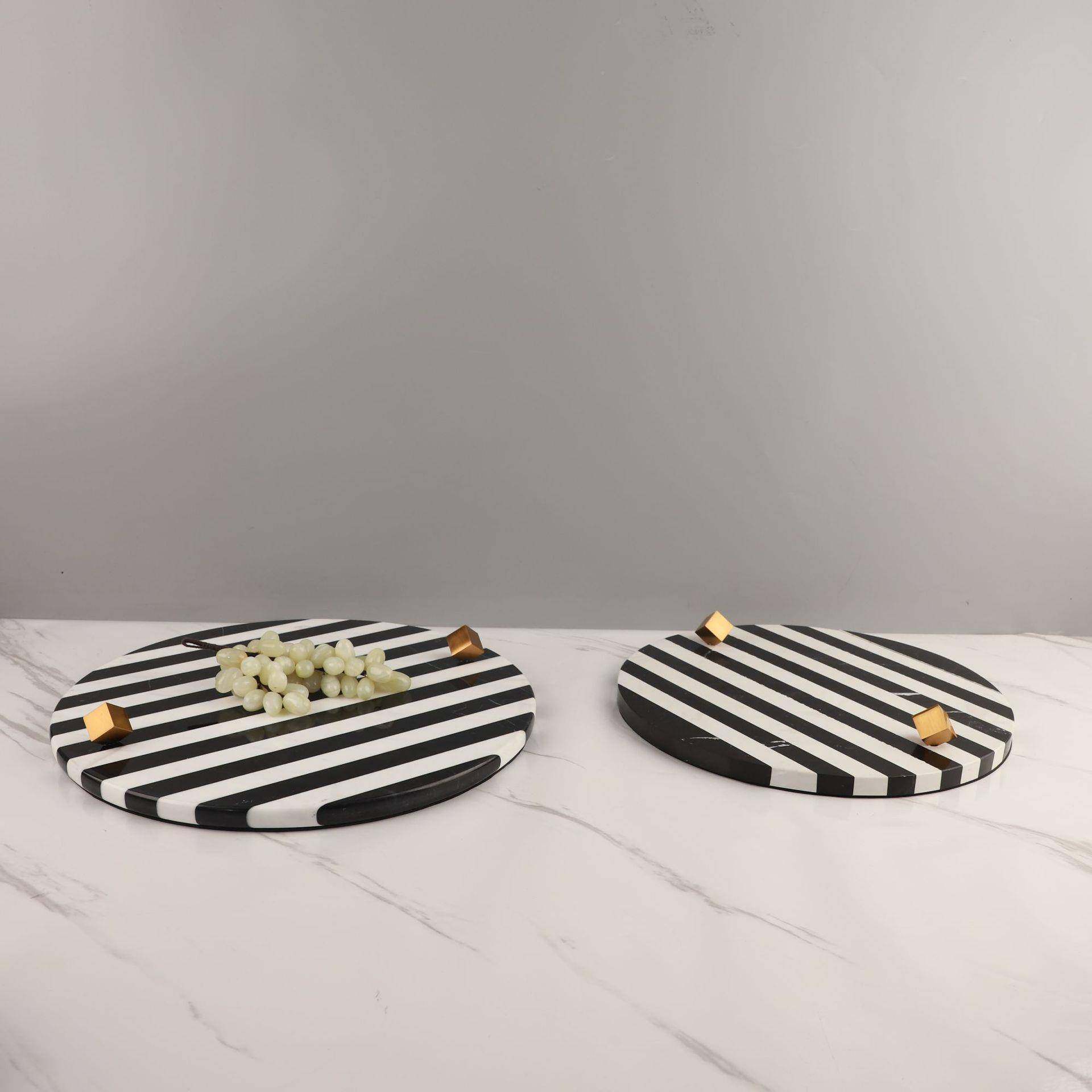 现代简约纹大理条收纳厅托盘摆件样板间客厅茶几餐桌面RSC软装石,家居饰品,香薰托盘,淘宝优惠券,粉丝福利购,淘宝优惠卷