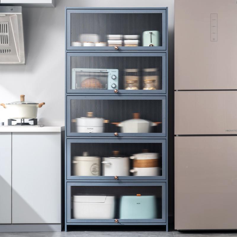 厨房置地物架落层纳柜子家用带门橱柜储物收2224M柜餐边多柜碗橱