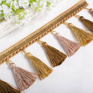 窗帘花边家居软装装饰流苏吊珠吊穗布艺窗帘辅料配件12米三色吊球