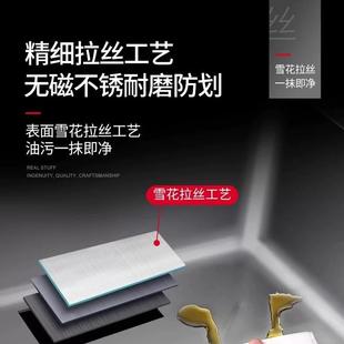 加三厚304商用不钢水槽单双池支架洗手台洗1-201碗池水盆锈支持验