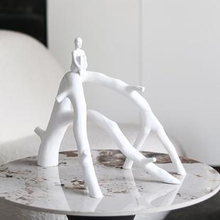 创意抽象物艺术树EBW杈件入户居玄摆关人隔断架酒柜客厅电视柜家