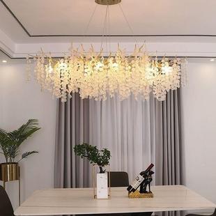 后现代简约枝形室吊灯创意客厅吊灯式 意轻169奢水晶主卧房间厅灯