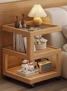 家房用卧室动床头移柜简约现代储物柜小型床边置间物架简易GQJ收