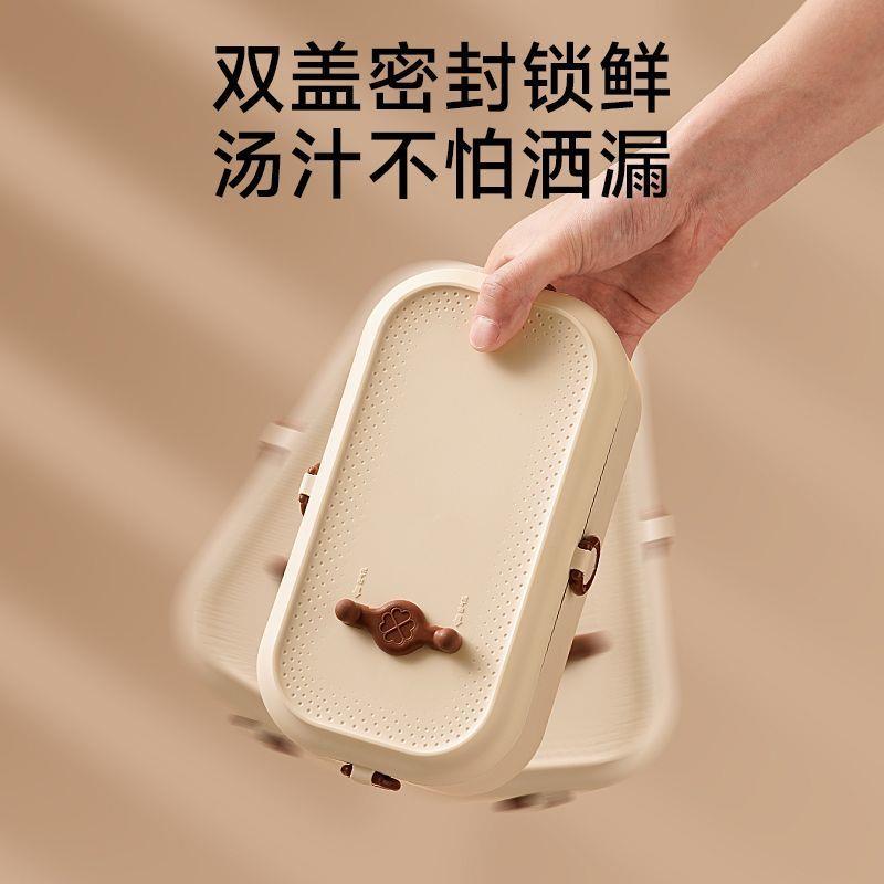 上族保温195饭盒免注水电加班热蒸煮便当盒一人带饭热电菜热插饭