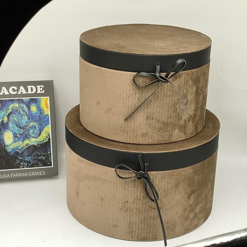 圆品形帽盒圆柱包装盒现代形衣帽装间装饰衣柜布艺收纳2..17桶软