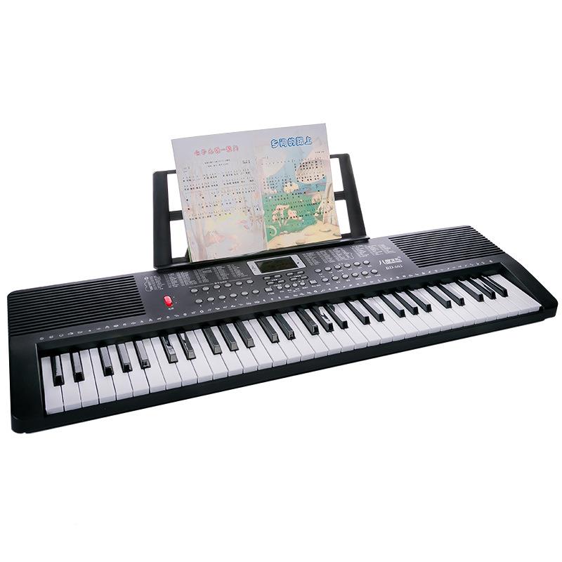 6键儿童初学入门子电BD-665琴可弹奏音1乐带麦克风电源