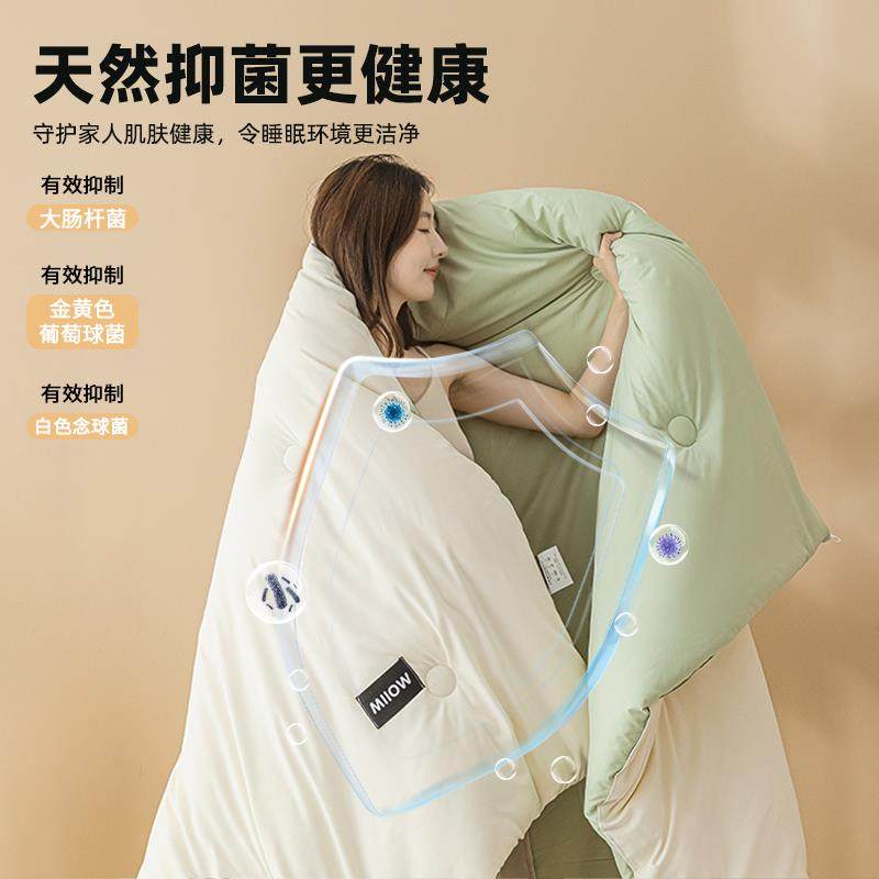 原棉大豆纤维被子冬被加厚保暖褥秋棉秋AW28161被芯春单人冬季被