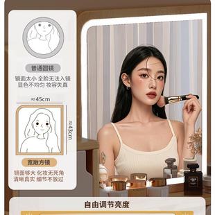 梳妆台小户妆型卧室简约现代2025款 主卧床新头简化易桌柜60c452m