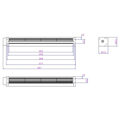 HY30350 AC 220V 含油电机 横流风机 贯流风扇 风幕机
