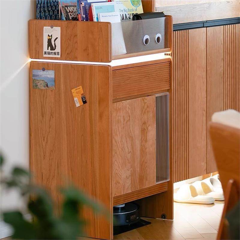 樱桃木里安扫地机器人柜玄关客厅边柜收纳柜云鲸科沃斯石头安置柜,电子元器件市场,其它元器件,淘宝优惠券,粉丝福利购,淘宝优惠卷
