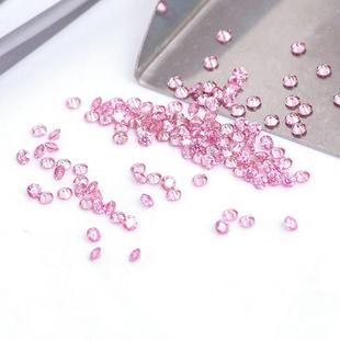 粉色黄色蓝色莫桑小碎石0.8mm 2.9mm厘石分石圆形小碎钻