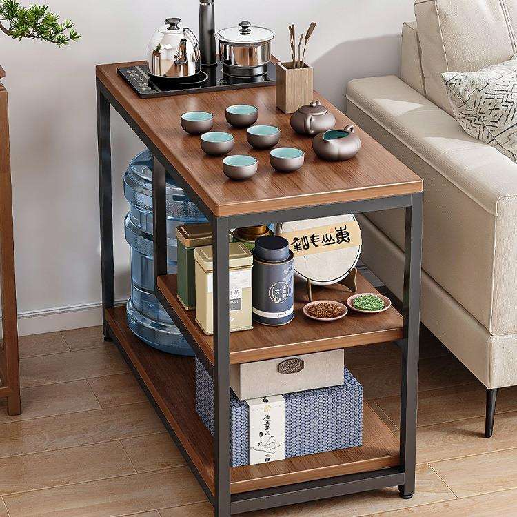 家用小茶桌茶台桌子沙发边几侧边柜茶水柜现代简约简易移动小茶几