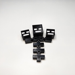 我的世界周边 凋零BOSS 全身可动 3D打印挂件 mc麦块 凋零骷髅