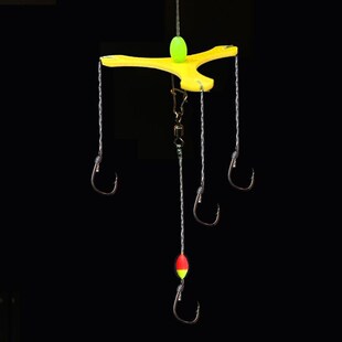 鲢鳙钩爆炸钩 十字鲢鳙钩鲢鳙饵料跨 方块钩扁担钩弹簧钩套装