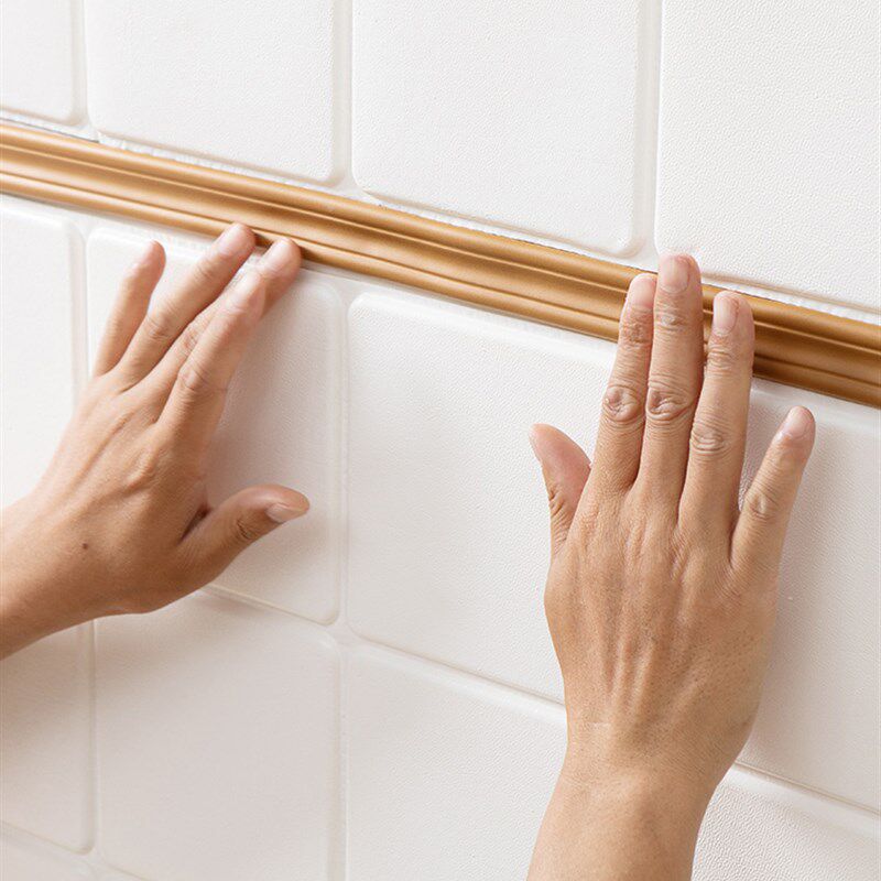 自粘腰线墙贴装饰线条顶角线自粘收边条背景墙Q纸边框幼儿园腰线