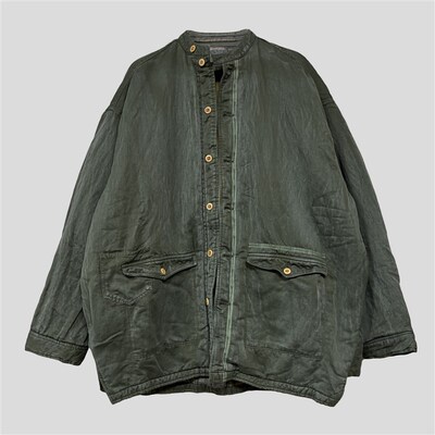 沉香布衣草堂几见 棉服 做旧 L军绿色W24108