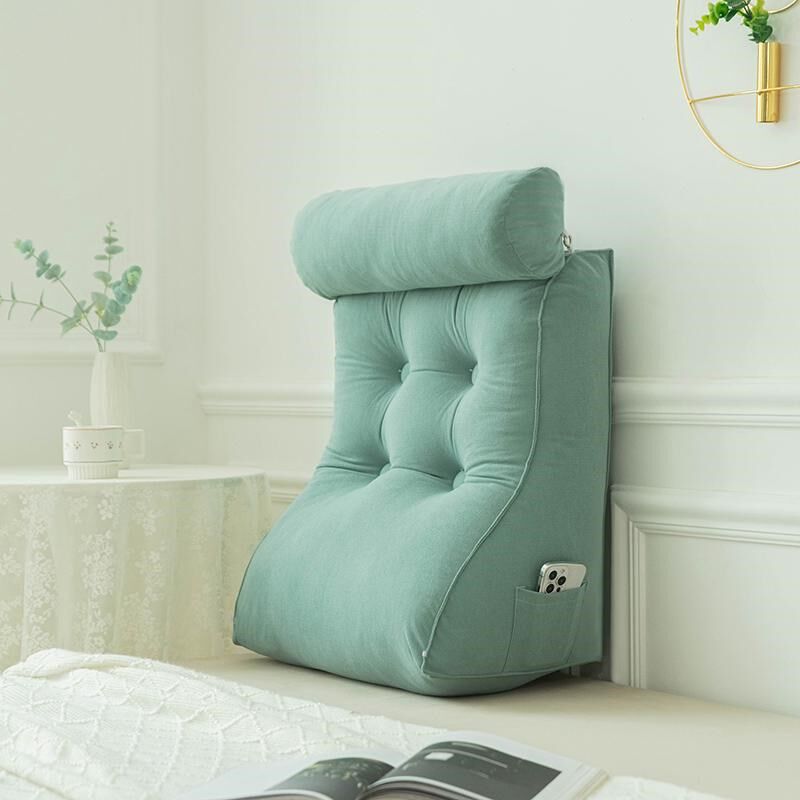 新款床头靠垫护腰沙发三角靠背床上榻榻米软包靠枕护腰护颈可拆洗