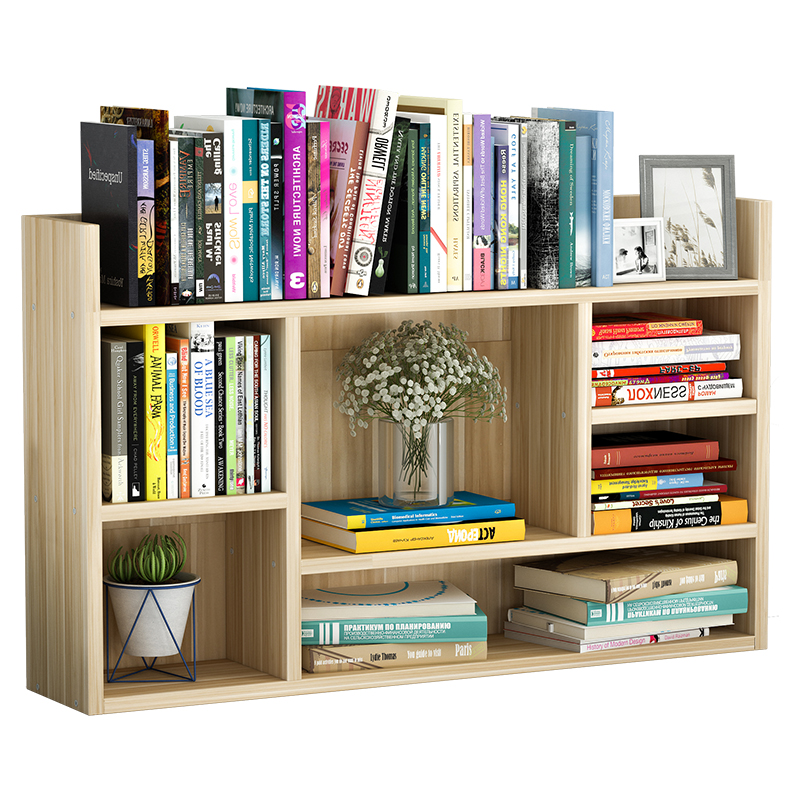 书架简易桌上置物架桌面收纳架多层学生办公电脑桌简约书桌小书柜