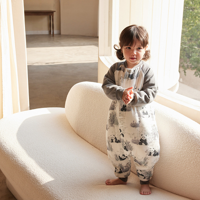 721星球恒温睡袋婴儿睡袋秋冬款分腿夹M棉宝宝儿童保暖防踢被