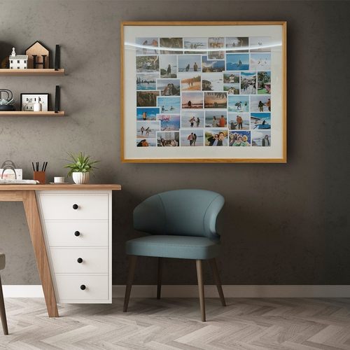 相框照片墙电表箱装饰画配电箱遮挡画自定义实木电表画框来图定制