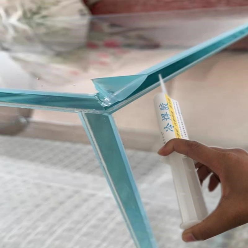 鱼缸崩角修补胶玻璃边缘破裂修复胶透明强硬防水补漏爆裂填充缺口