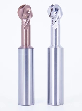 60度整体钨钢拱形刀棒棒糖涂层铝用圆弧球刀硬质合金成型球头铣刀